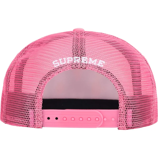 Supreme SMD Mesh Back 5-Panel - Pink (front)