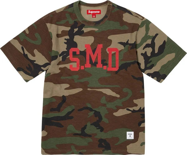 Supreme SMD S/S Top - Woodland Camo (front)