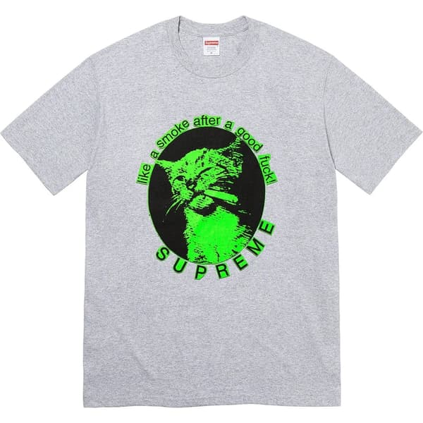 Supreme Smoke Tee - Heather Grey (front)