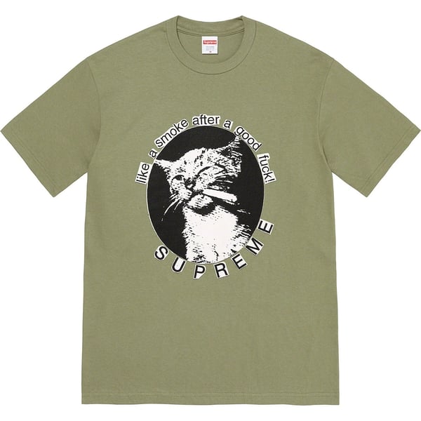 Supreme Smoke Tee - Light Olive (front)