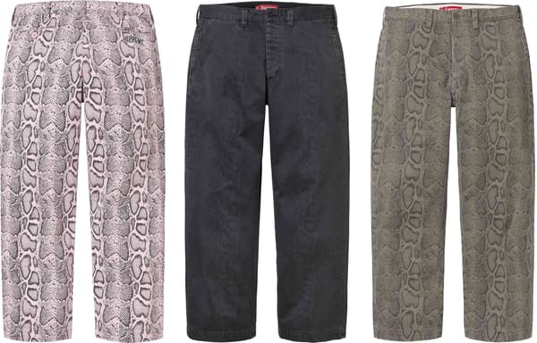 Supreme Snake Print Chino Pant - Product Image