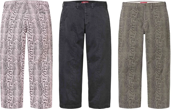 Supreme Snake Print Chino Pant - Product Image
