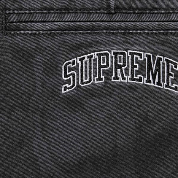 Supreme Snake Print Chino Pant - Charcoal (front)