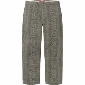 Supreme Snake Print Chino Pant Olive