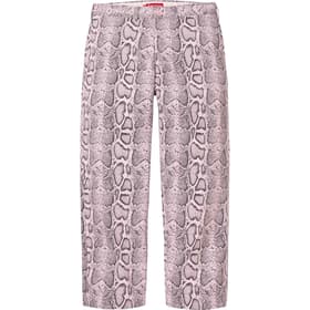 Supreme Snake Print Chino Pant Pale Pink
