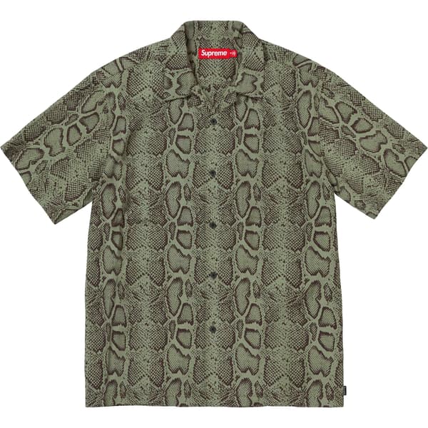 Supreme Snake S/S Shirt - Olive (front)