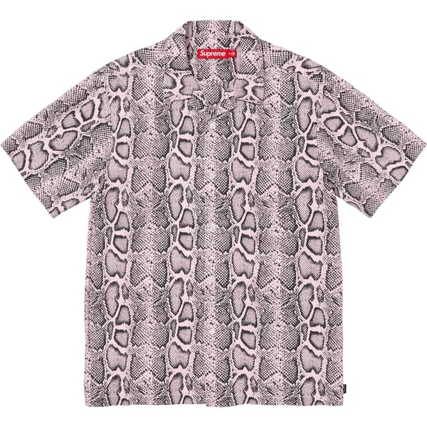 Supreme Snake S/S Shirt - Pink (front)