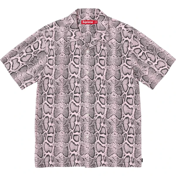 Supreme Snake S/S Shirt - Pink (front)