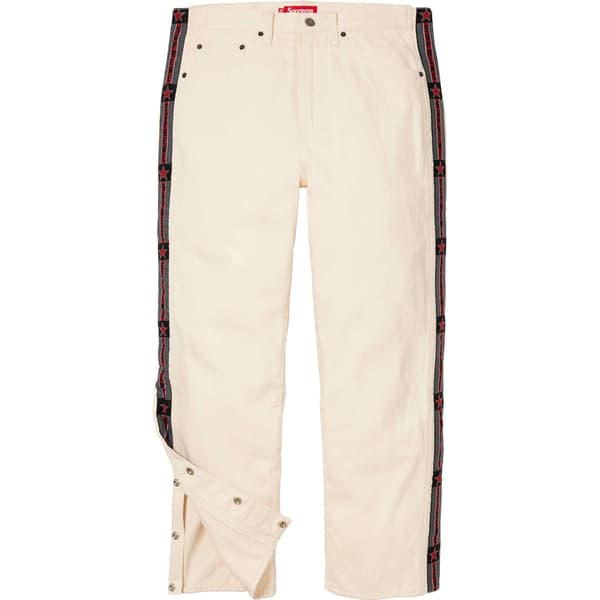 Supreme Snap-Off Baggy Jean - Natural (front)