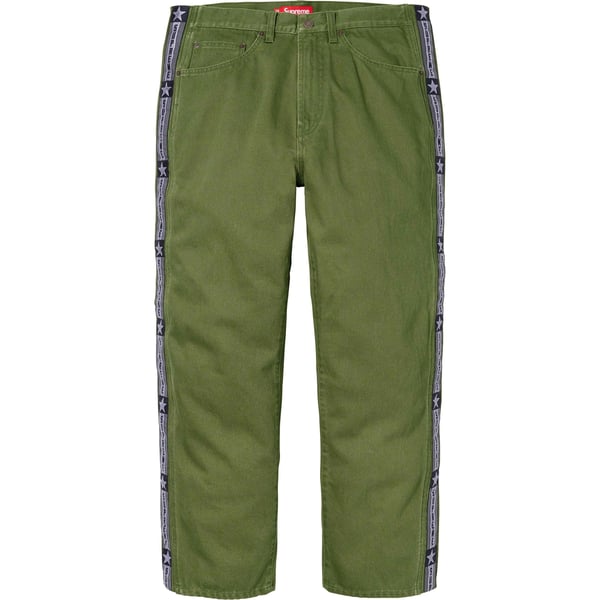 Supreme Snap-Off Baggy Jean - Olive (front)