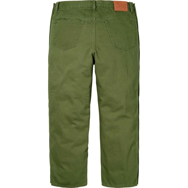 Supreme Snap-Off Baggy Jean - Olive (front)