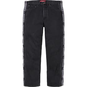 Supreme Snap-Off Baggy Jean Washed Black