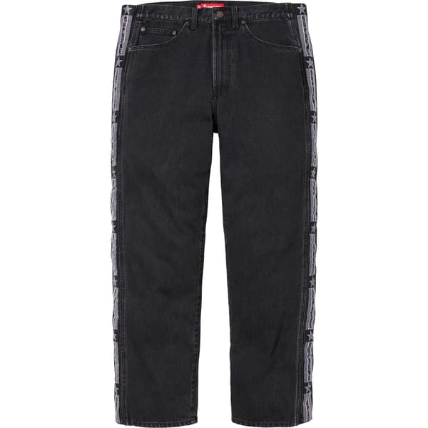 Supreme Snap-Off Baggy Jean - Washed Black (front)