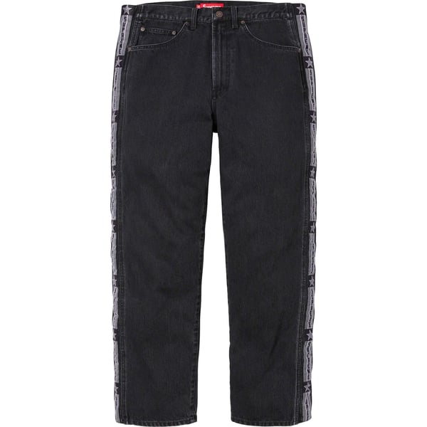 Supreme Snap-Off Baggy Jean - Washed Black (front)