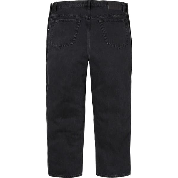 Supreme Snap-Off Baggy Jean - Washed Black (front)