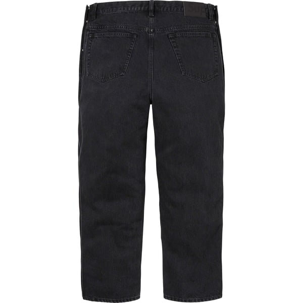 Supreme Snap-Off Baggy Jean - Washed Black (front)