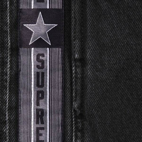 Supreme Snap-Off Baggy Jean - Washed Black (front)