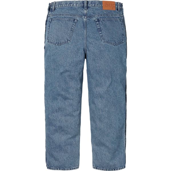 Supreme Snap-Off Baggy Jean - Washed Blue (front)