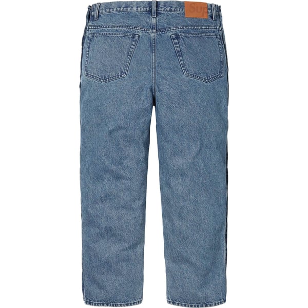 Supreme Snap-Off Baggy Jean - Washed Blue (front)
