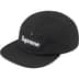 Supreme Snap Pocket Camp Cap - Black (front)