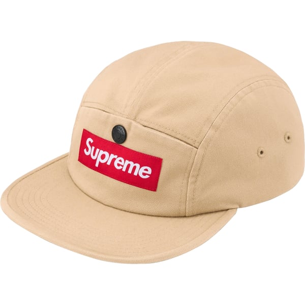 Supreme Snap Pocket Camp Cap - Light Tan (front)