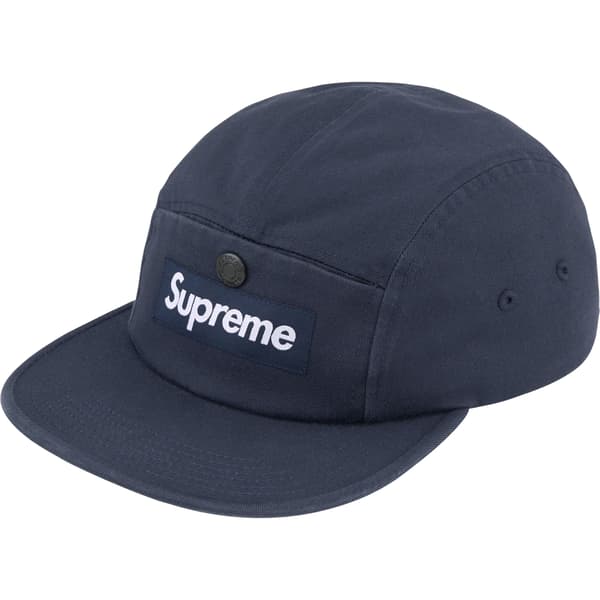 Supreme Snap Pocket Camp Cap - Navy (front)
