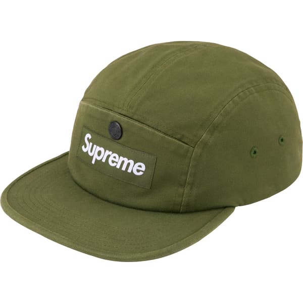 Supreme Snap Pocket Camp Cap - Olive (front)