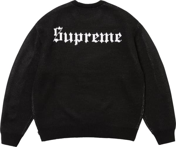 Supreme Snow White Sweater - Black (front)