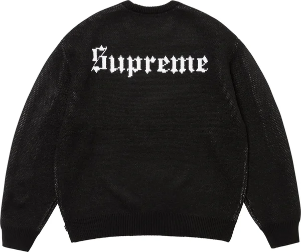 Supreme Snow White Sweater - Black (front)