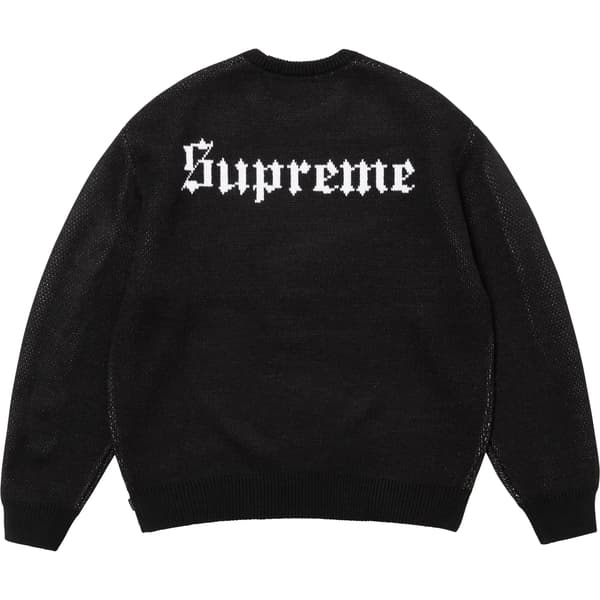 Supreme Snow White Sweater - Black (front)