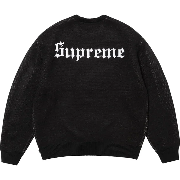 Supreme Snow White Sweater - Black (front)