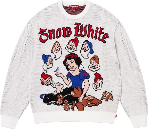 Supreme Snow White Sweater - White (front)