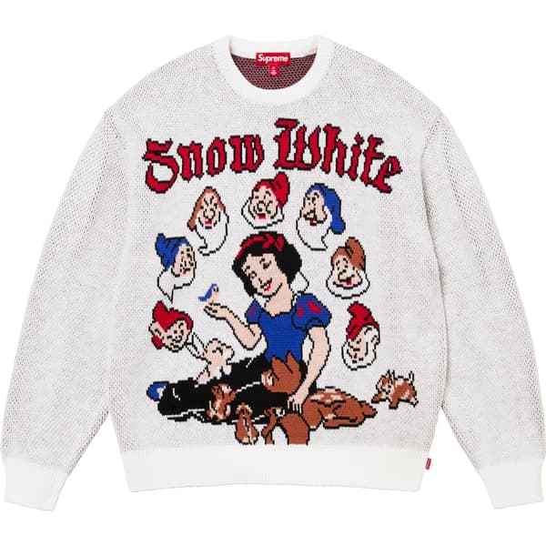 Supreme Snow White Sweater - White (front)