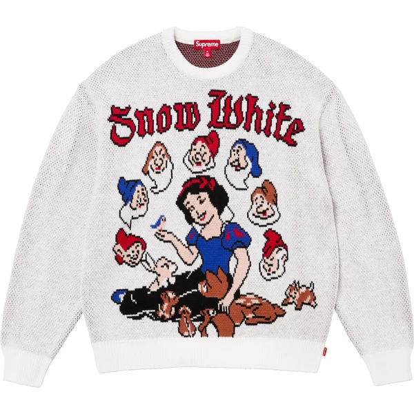 Supreme Snow White Sweater - White (front)
