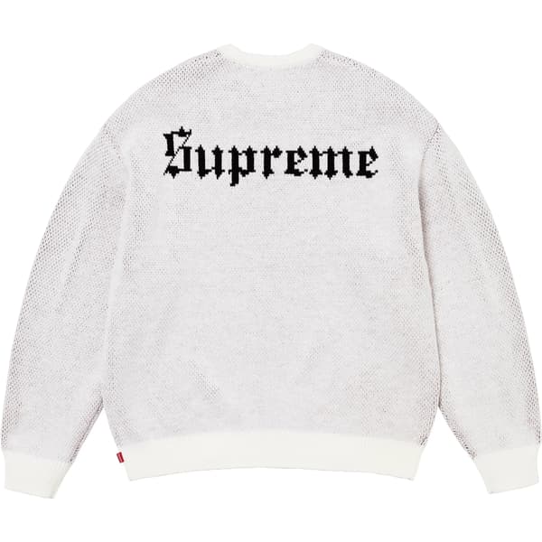 Supreme Snow White Sweater - White (front)
