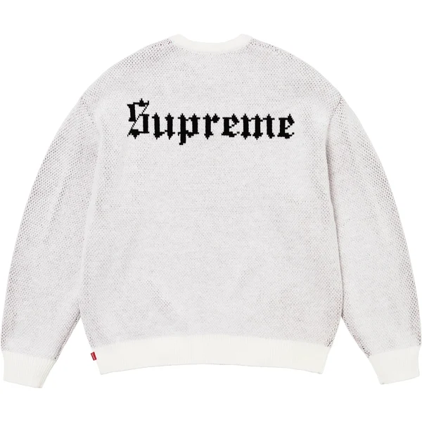 Supreme Snow White Sweater - White (front)