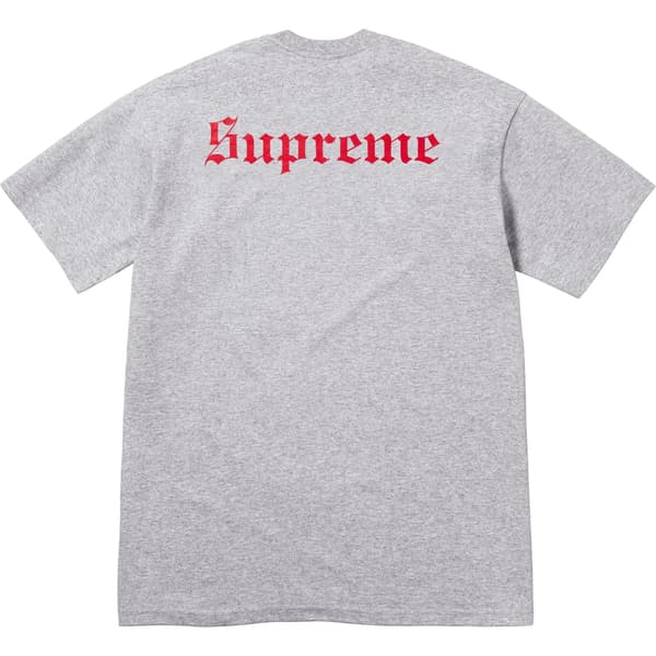 Supreme Snow White Tee - Heather Grey (front)