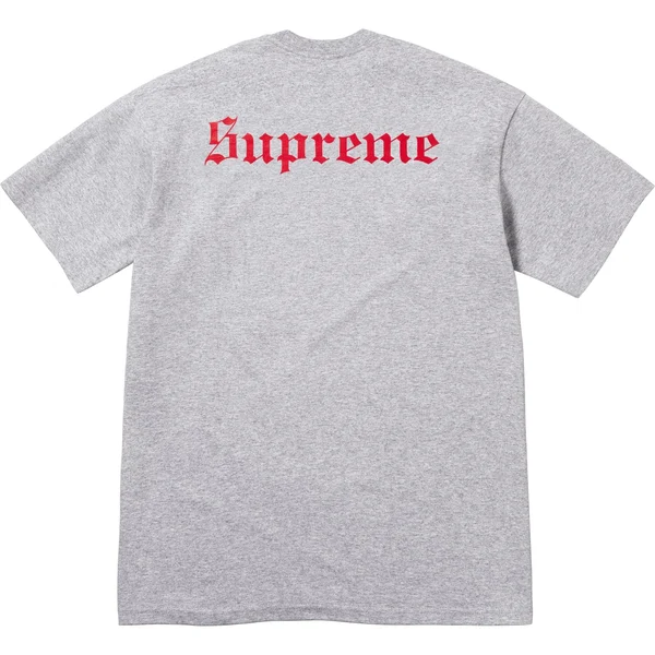 Supreme Snow White Tee - Heather Grey (front)