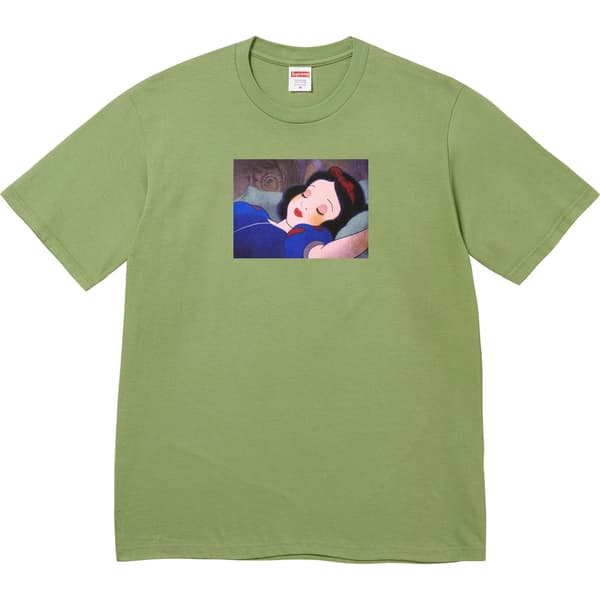 Supreme Snow White Tee - Moss (front)