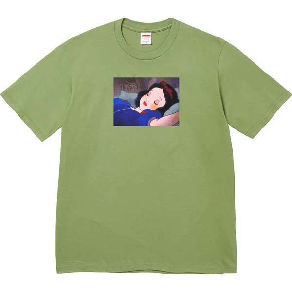 Supreme Snow White Tee - Moss (front)
