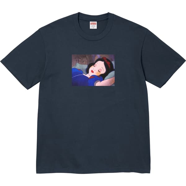 Supreme Snow White Tee - Navy (front)