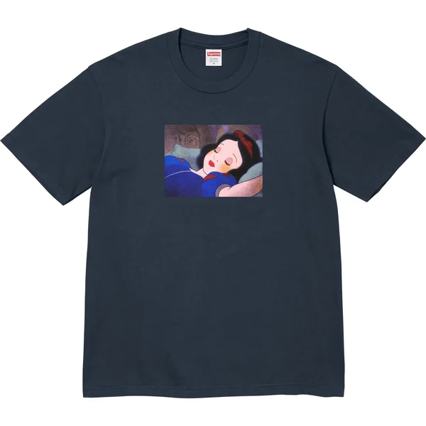 Supreme Snow White Tee - Navy (front)