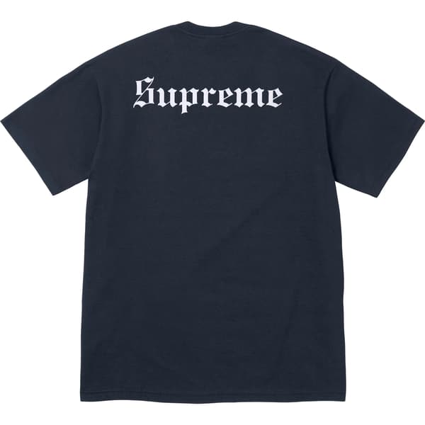 Supreme Snow White Tee - Navy (front)