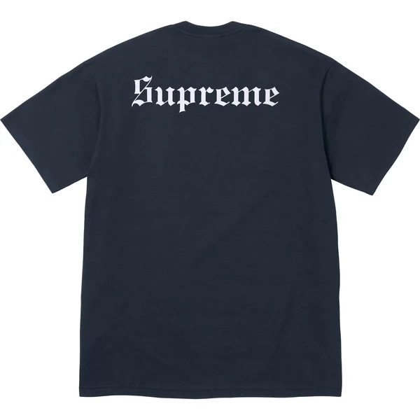 Supreme Snow White Tee - Navy (front)