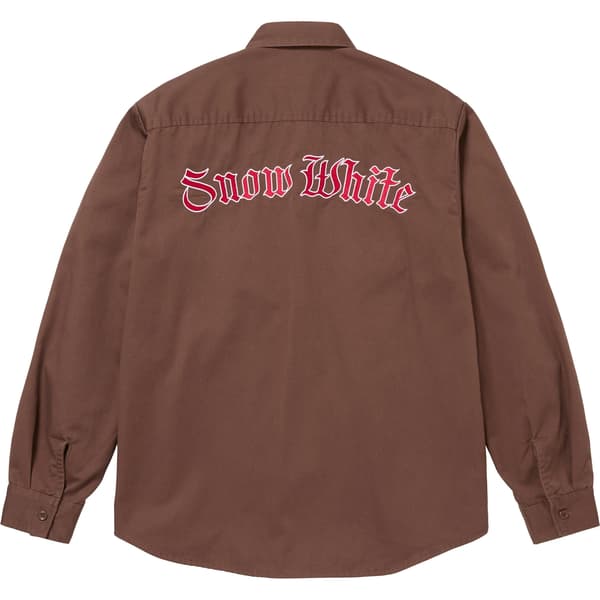 Supreme Snow White Work Shirt - Brown (front)