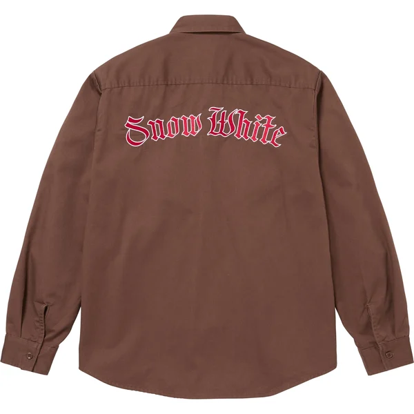 Supreme Snow White Work Shirt - Brown (front)