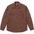 Supreme Snow White Work Shirt - Brown (front)