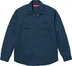 Supreme Snow White Work Shirt - Light Navy (front)