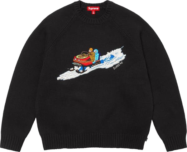Supreme Snowmobile Sweater - Black (front)