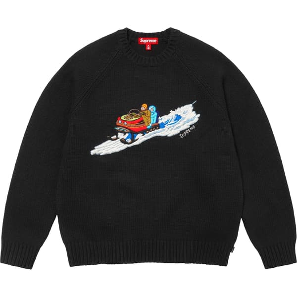 Supreme Snowmobile Sweater - Black (front)